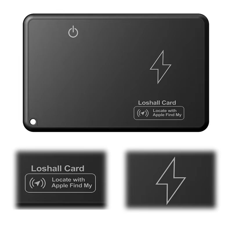 Carte Traceur GPS Ultra-Fine – Recharge Sans Fil, Étanche, Compatible Apple Find My (iOS)